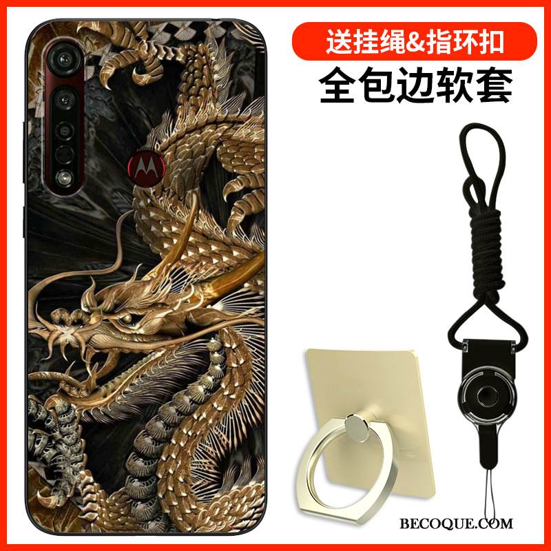 Kuori Motorola One Macro Silikoni Yksinkertainen Tide-brändi, Kotelo Motorola One Macro Suojaus Musta Persoonallisuus