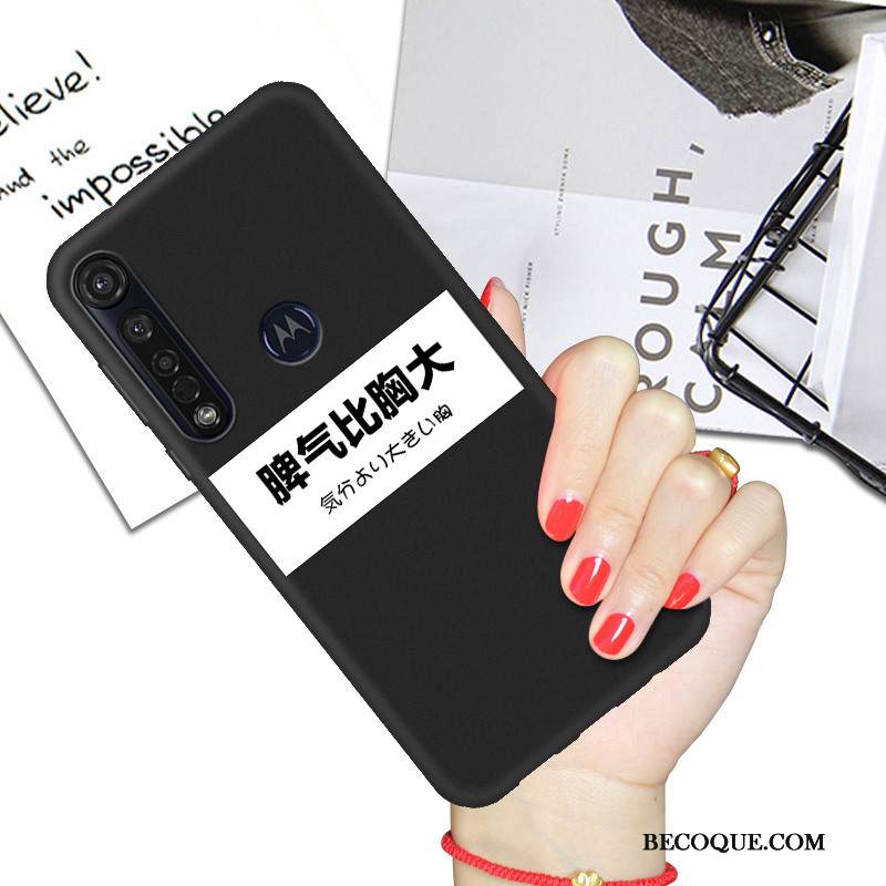 Kuori Motorola One Macro Suojaus Rakastunut Musta, Kotelo Motorola One Macro Pehmeä Neste Puhelimen Kuoret