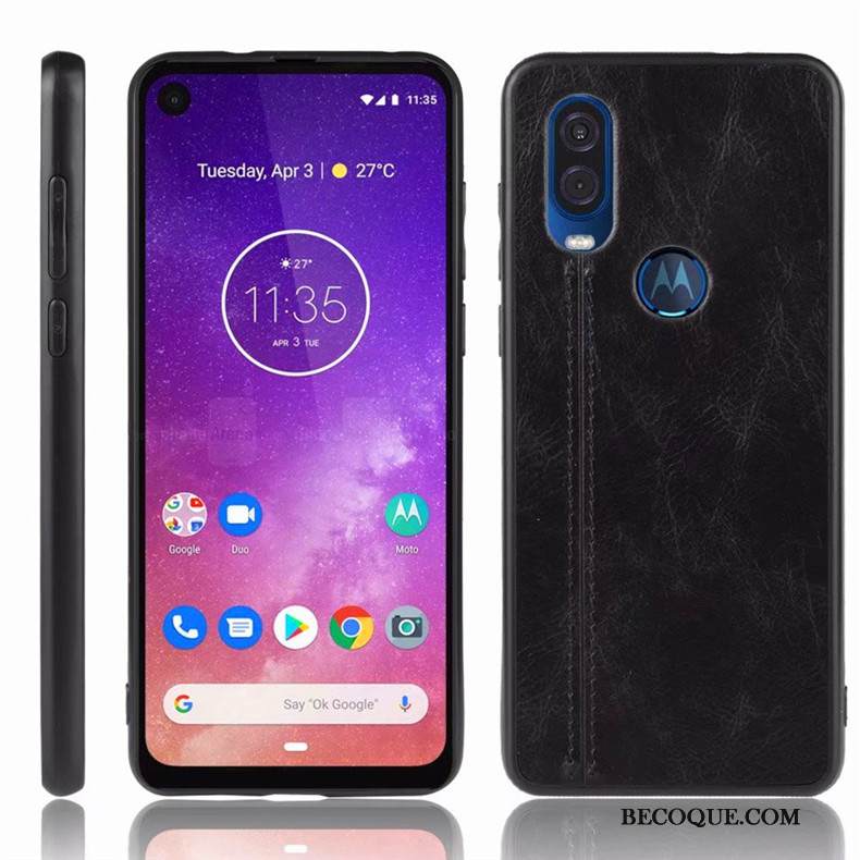 Kuori Motorola One Vision Laukut Murtumaton Sininen, Kotelo Motorola One Vision Suojaus Puhelimen Kuoret