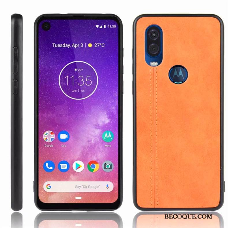 Kuori Motorola One Vision Laukut Murtumaton Sininen, Kotelo Motorola One Vision Suojaus Puhelimen Kuoret