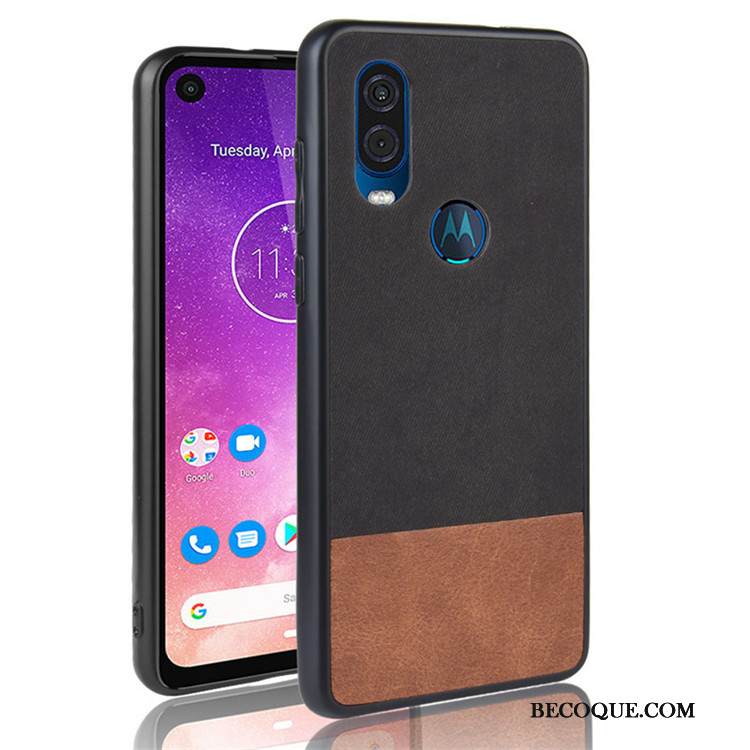 Kuori Motorola One Vision Laukut Puhelimen Kuoret Murtumaton, Kotelo Motorola One Vision Suojaus Musta Värisävyt