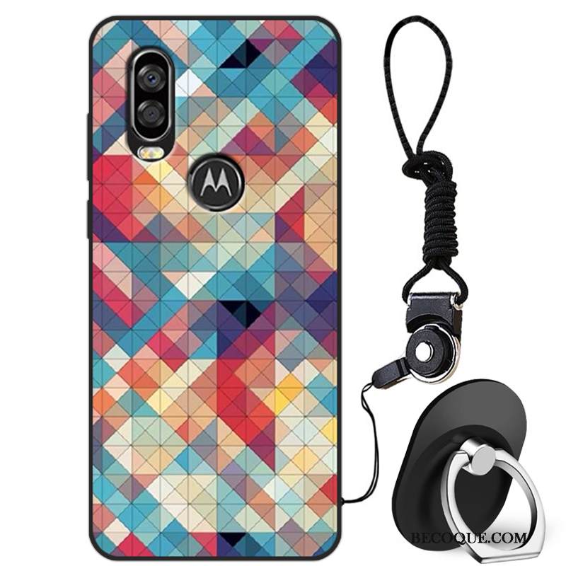 Kuori Motorola One Vision Luova Jauhe Puhelimen Kuoret, Kotelo Motorola One Vision Silikoni Murtumaton Tide-brändi