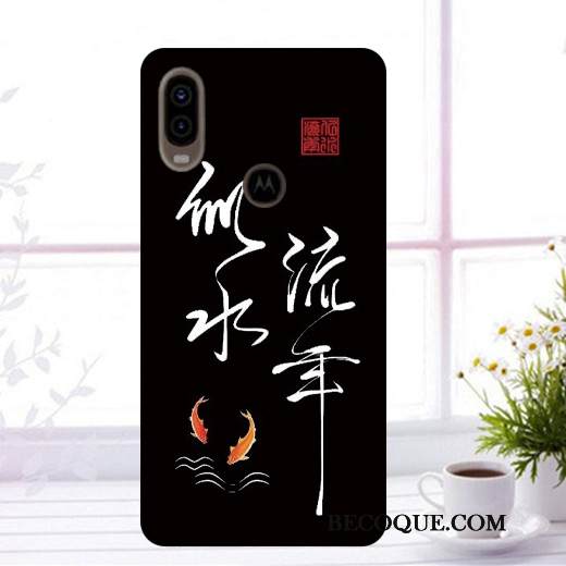 Kuori Motorola One Vision Maalaus Puhelimen Kuoret Tummansininen, Kotelo Motorola One Vision