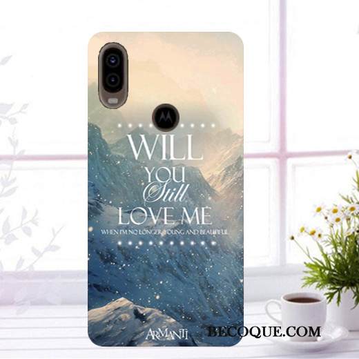 Kuori Motorola One Vision Maalaus Puhelimen Kuoret Tummansininen, Kotelo Motorola One Vision