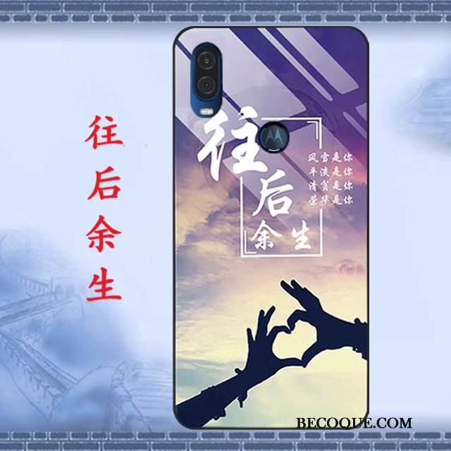 Kuori Motorola One Vision Pehmeä Neste Murtumaton Musta, Kotelo Motorola One Vision Suojaus