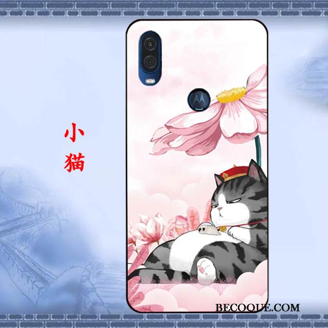 Kuori Motorola One Vision Pehmeä Neste Murtumaton Musta, Kotelo Motorola One Vision Suojaus