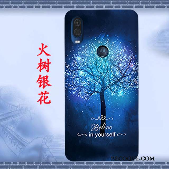 Kuori Motorola One Vision Pehmeä Neste Murtumaton Musta, Kotelo Motorola One Vision Suojaus