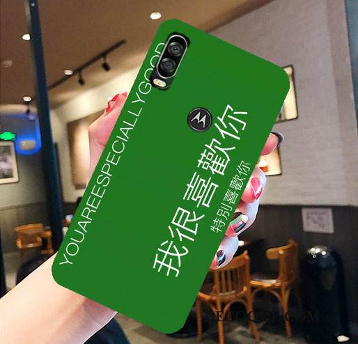 Kuori Motorola One Vision Pehmeä Neste Murtumaton Vihreä, Kotelo Motorola One Vision Suojaus