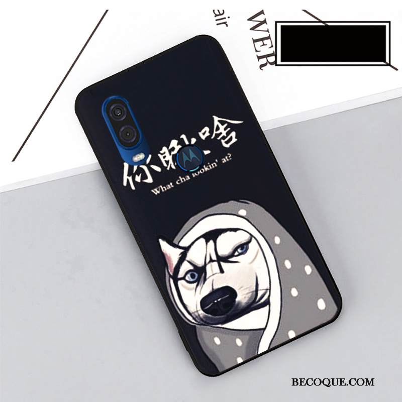 Kuori Motorola One Vision Pehmeä Neste Puhelimen Kuoret Musta, Kotelo Motorola One Vision Suojaus