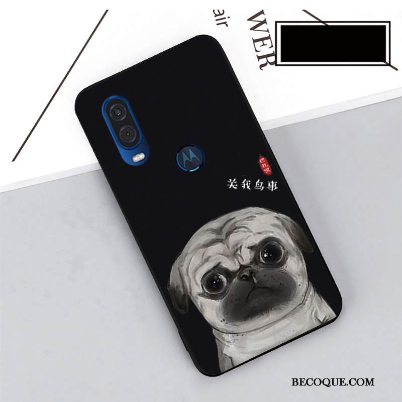 Kuori Motorola One Vision Pehmeä Neste Puhelimen Kuoret Musta, Kotelo Motorola One Vision Suojaus