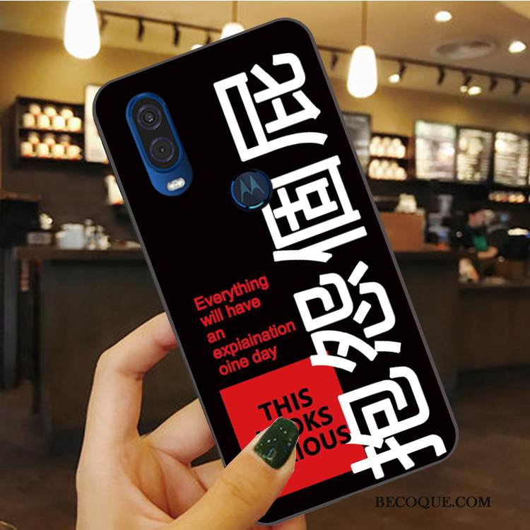 Kuori Motorola One Vision Pehmeä Neste Sininen Puhelimen Kuoret, Kotelo Motorola One Vision Suojaus