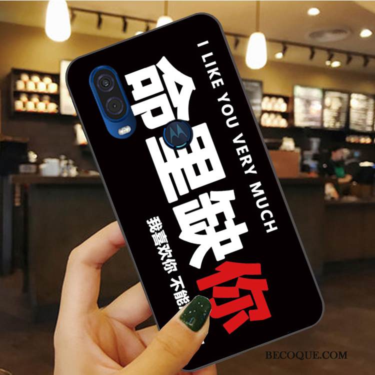 Kuori Motorola One Vision Pehmeä Neste Sininen Puhelimen Kuoret, Kotelo Motorola One Vision Suojaus