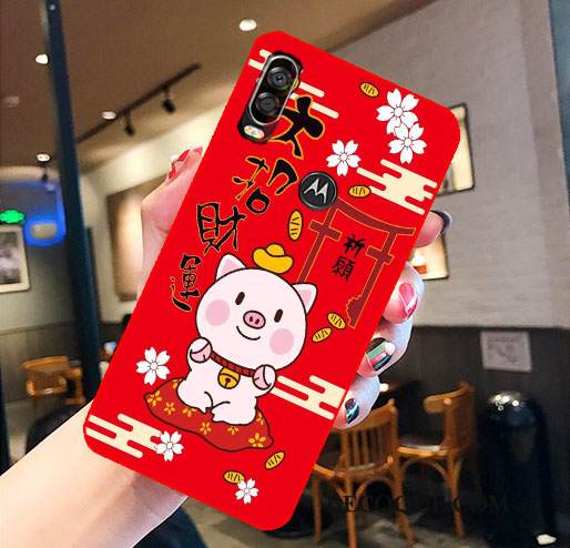 Kuori Motorola One Vision Suojaus Punainen Puhelimen Kuoret, Kotelo Motorola One Vision Laukut