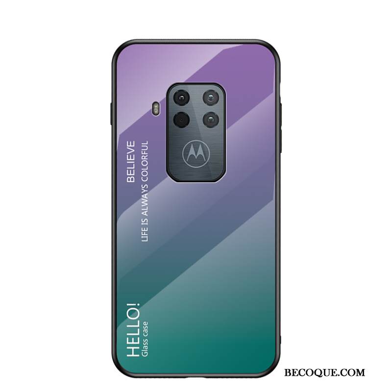 Kuori Motorola One Zoom Laukut Murtumaton Violetti, Kotelo Motorola One Zoom Suojaus Trendi Kova