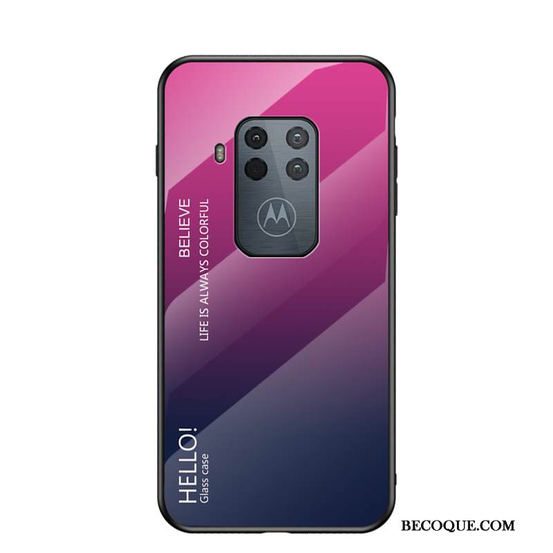 Kuori Motorola One Zoom Laukut Murtumaton Violetti, Kotelo Motorola One Zoom Suojaus Trendi Kova