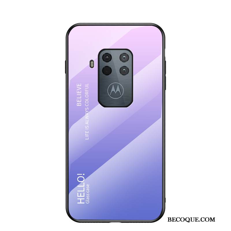 Kuori Motorola One Zoom Laukut Murtumaton Violetti, Kotelo Motorola One Zoom Suojaus Trendi Kova