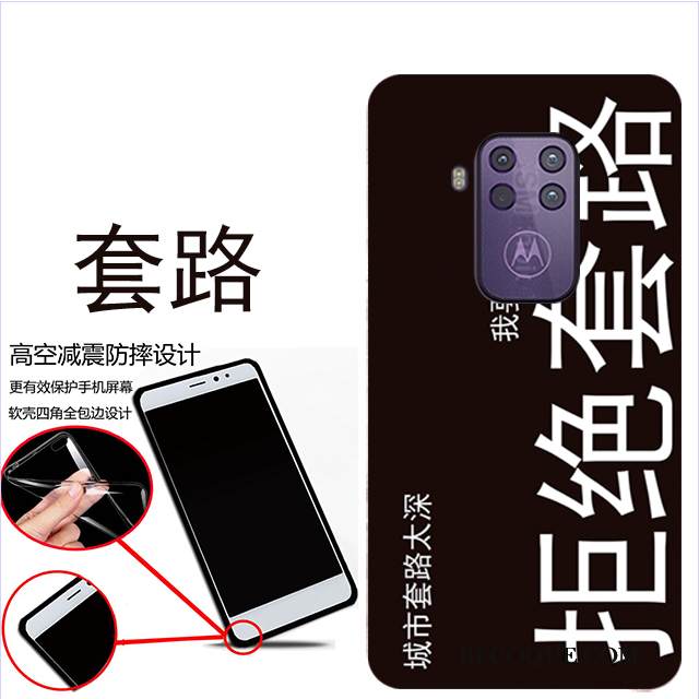 Kuori Motorola One Zoom Pehmeä Neste Pesty Suede Sininen, Kotelo Motorola One Zoom Suojaus