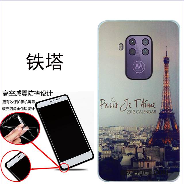 Kuori Motorola One Zoom Pehmeä Neste Pesty Suede Sininen, Kotelo Motorola One Zoom Suojaus