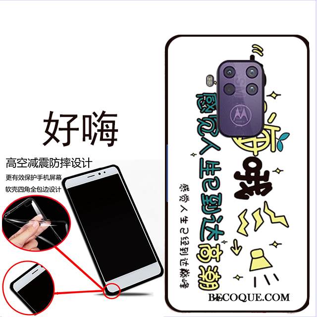 Kuori Motorola One Zoom Pehmeä Neste Pesty Suede Sininen, Kotelo Motorola One Zoom Suojaus