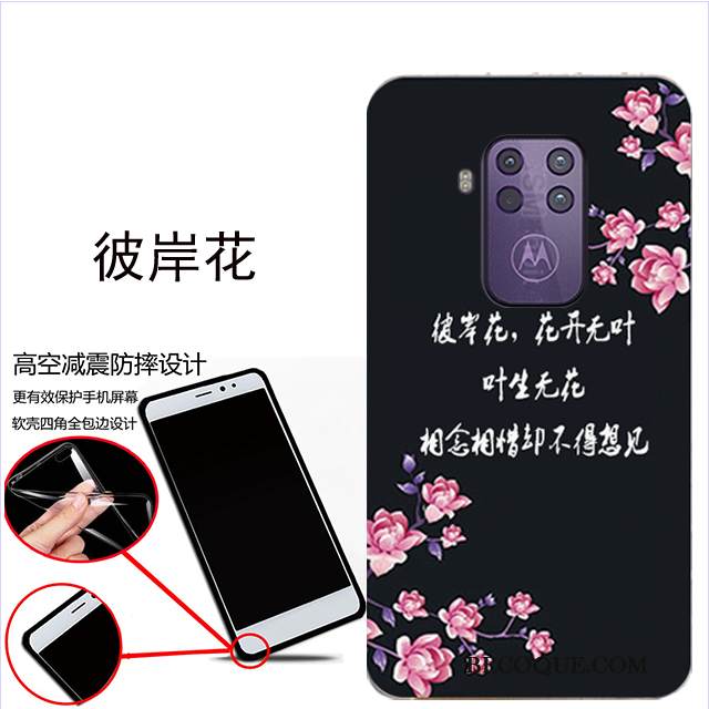 Kuori Motorola One Zoom Pehmeä Neste Pesty Suede Sininen, Kotelo Motorola One Zoom Suojaus