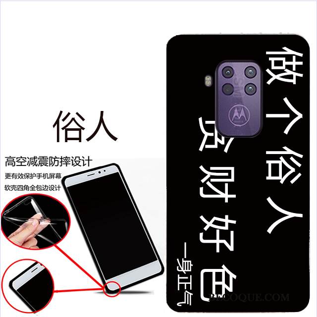 Kuori Motorola One Zoom Pehmeä Neste Pesty Suede Sininen, Kotelo Motorola One Zoom Suojaus