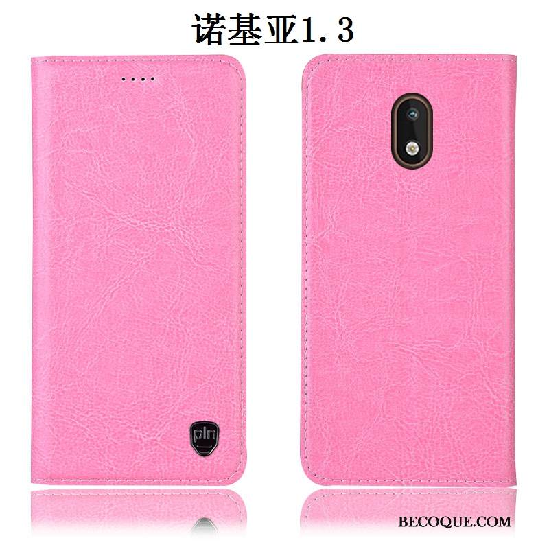 Kuori Nokia 1.3 Laukut Puhelimen Kuoret Kukkakuvio, Kotelo Nokia 1.3 Nahka Harmaa Murtumaton