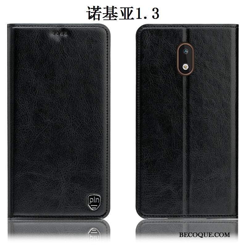 Kuori Nokia 1.3 Laukut Puhelimen Kuoret Kukkakuvio, Kotelo Nokia 1.3 Nahka Harmaa Murtumaton