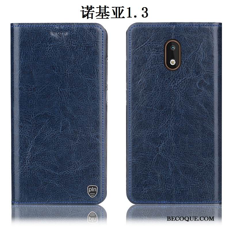 Kuori Nokia 1.3 Laukut Puhelimen Kuoret Kukkakuvio, Kotelo Nokia 1.3 Nahka Harmaa Murtumaton