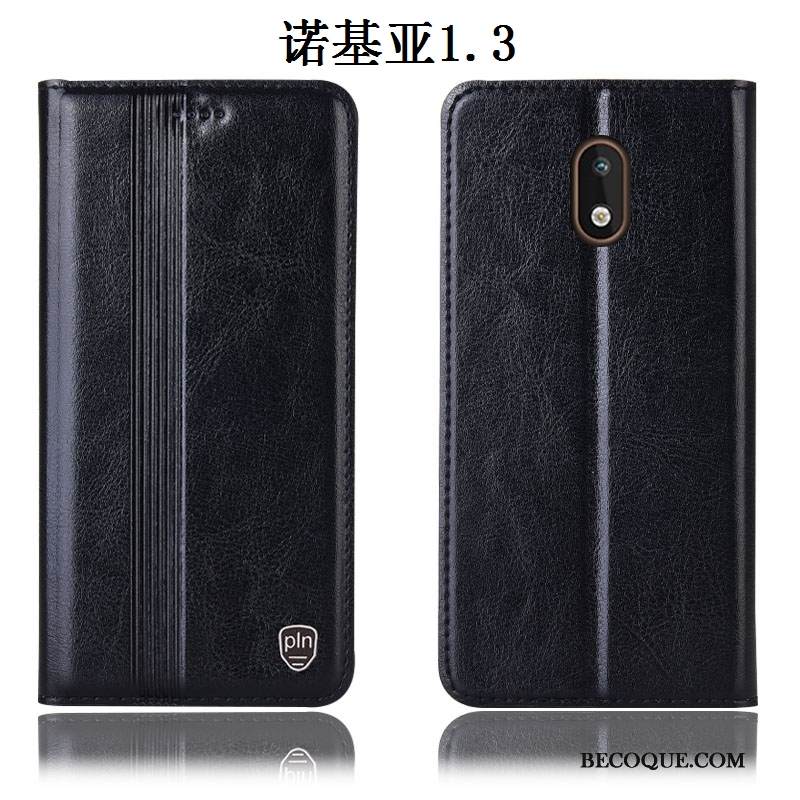 Kuori Nokia 1.3 Suojaus Puhelimen Kuoret Murtumaton, Kotelo Nokia 1.3 Nahka Punainen