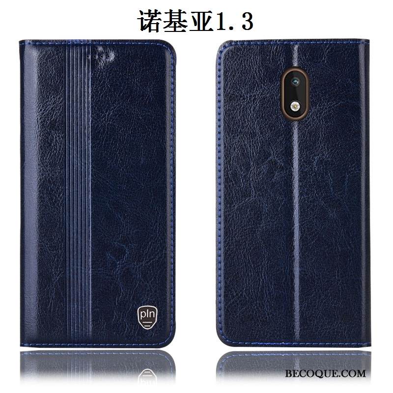 Kuori Nokia 1.3 Suojaus Puhelimen Kuoret Murtumaton, Kotelo Nokia 1.3 Nahka Punainen