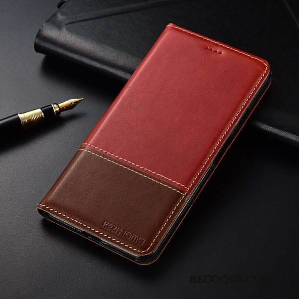 Kuori Nokia 2.1 Nahka Värisävyt Lehmä, Kotelo Nokia 2.1 Punainen