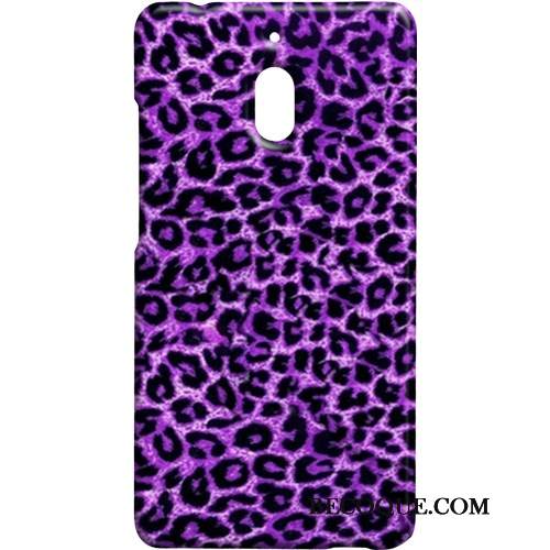 Kuori Nokia 2.1 Pesty Suede Leopardi, Kotelo Nokia 2.1 Violetti Kova