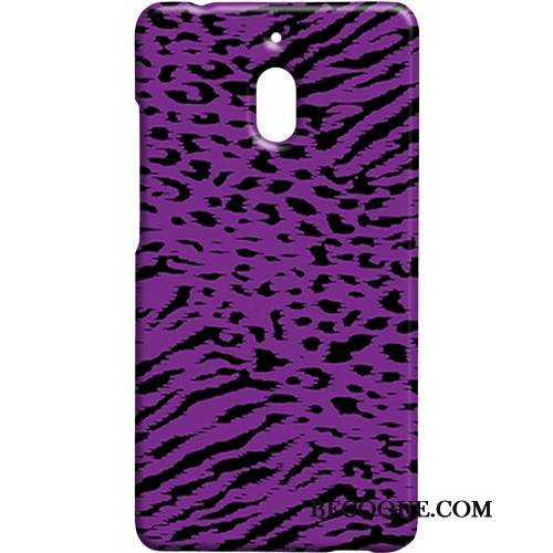 Kuori Nokia 2.1 Pesty Suede Leopardi, Kotelo Nokia 2.1 Violetti Kova