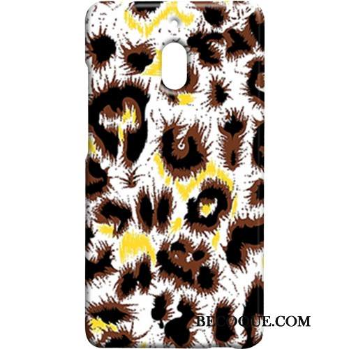 Kuori Nokia 2.1 Pesty Suede Leopardi, Kotelo Nokia 2.1 Violetti Kova