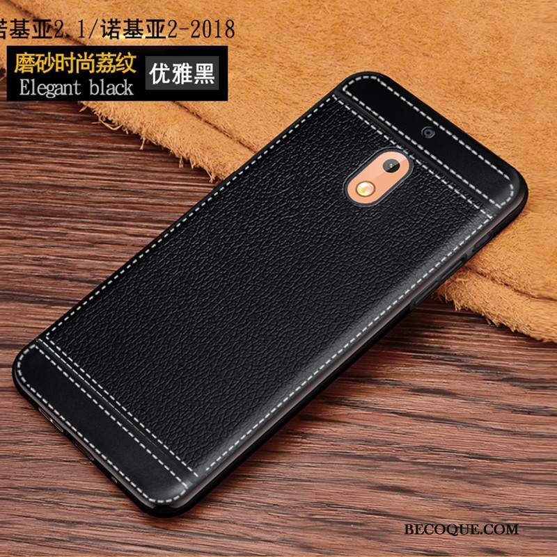 Kuori Nokia 2.1 Tila Sininen Puhelimen Kuoret, Kotelo Nokia 2.1 Laukut Murtumaton Pesty Suede