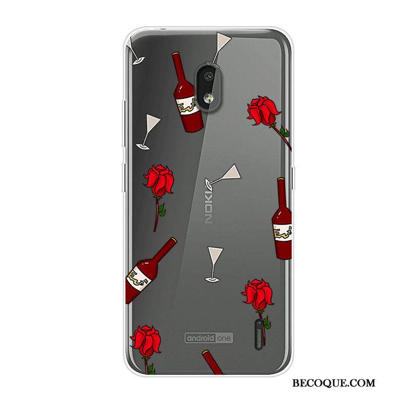 Kuori Nokia 2.2 Silikoni Trendi Murtumaton, Kotelo Nokia 2.2 Sarjakuva Puhelimen Kuoret Punainen