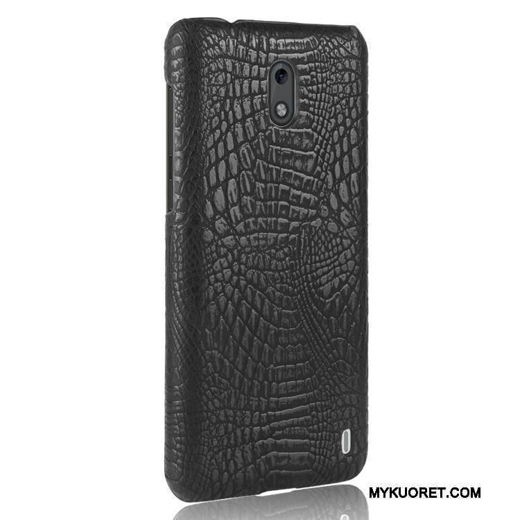 Kuori Nokia 2 Nahka Punainen Murtumaton, Kotelo Nokia 2 Suojaus Kukkakuvio Kova