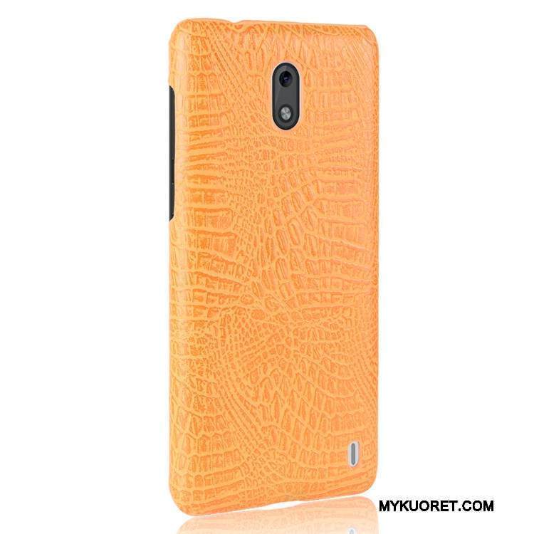 Kuori Nokia 2 Nahka Punainen Murtumaton, Kotelo Nokia 2 Suojaus Kukkakuvio Kova