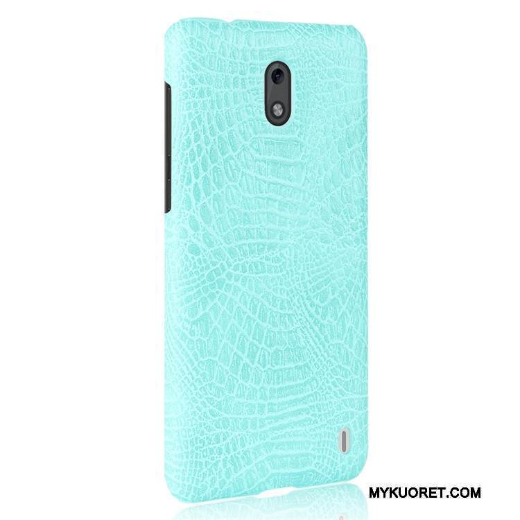 Kuori Nokia 2 Nahka Punainen Murtumaton, Kotelo Nokia 2 Suojaus Kukkakuvio Kova