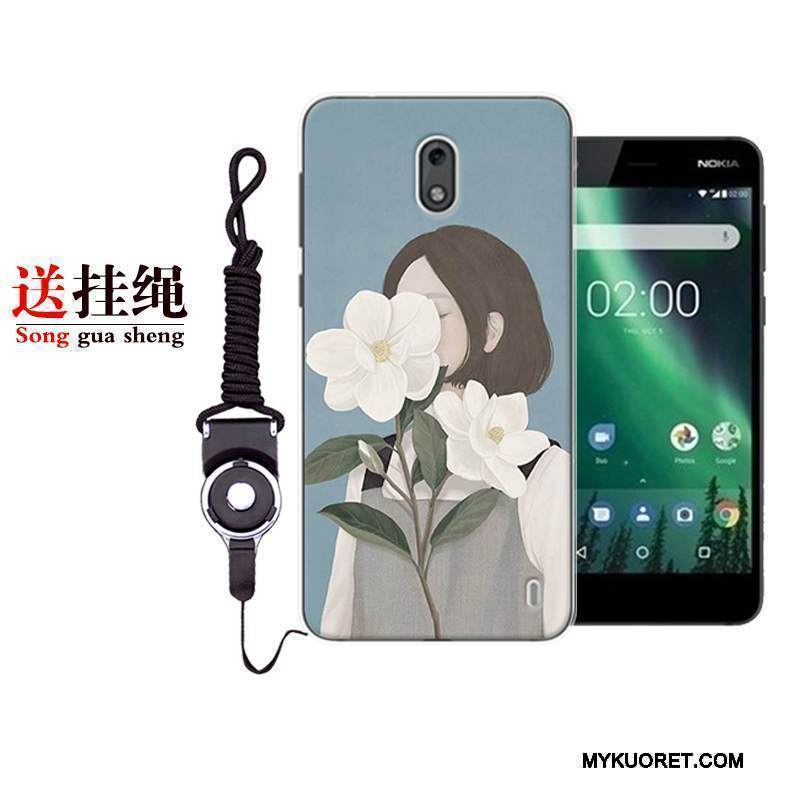 Kuori Nokia 2 Pehmeä Neste Pieni Valkoinen, Kotelo Nokia 2 Laukut Murtumaton Kustannukset