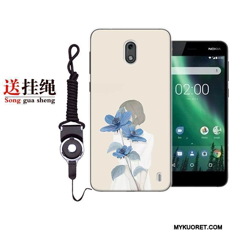 Kuori Nokia 2 Pehmeä Neste Pieni Valkoinen, Kotelo Nokia 2 Laukut Murtumaton Kustannukset