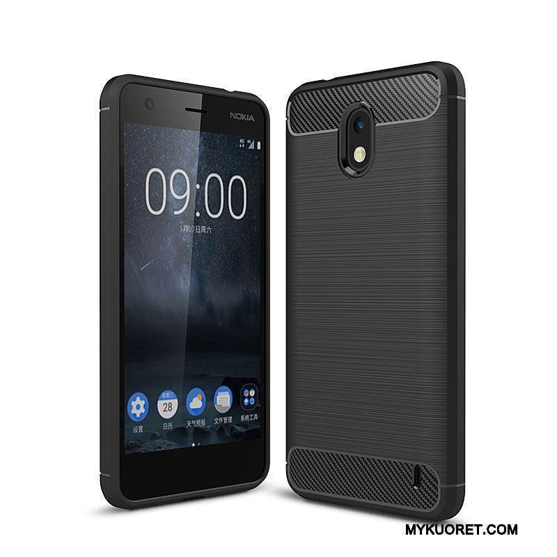 Kuori Nokia 2 Silikoni Kuitu Murtumaton, Kotelo Nokia 2 Pehmeä Neste Punainen