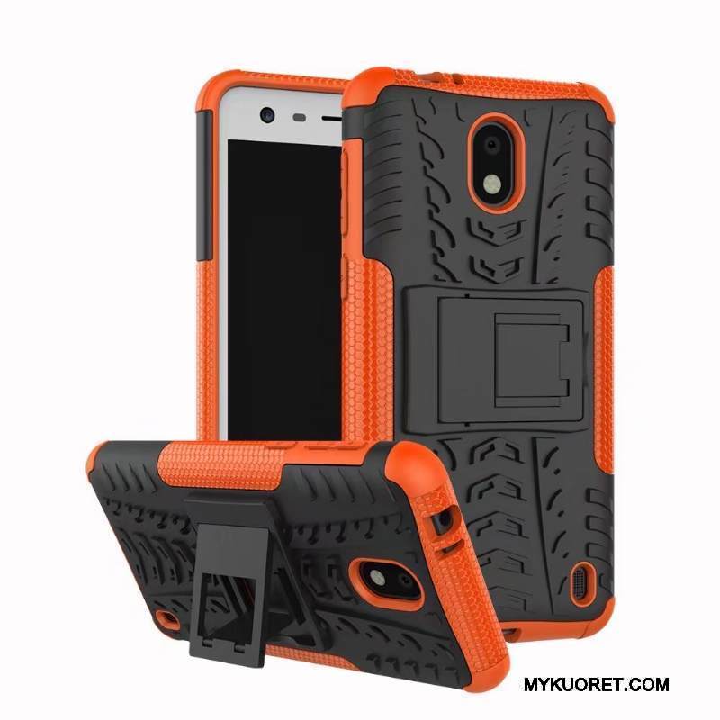 Kuori Nokia 2 Suojaus Jauhe Kukkakuvio, Kotelo Nokia 2 Laukut Puhelimen Kuoret Murtumaton