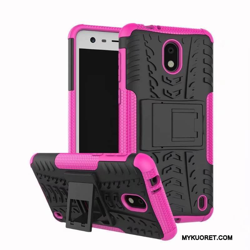 Kuori Nokia 2 Suojaus Jauhe Kukkakuvio, Kotelo Nokia 2 Laukut Puhelimen Kuoret Murtumaton