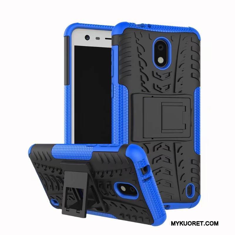 Kuori Nokia 2 Suojaus Jauhe Kukkakuvio, Kotelo Nokia 2 Laukut Puhelimen Kuoret Murtumaton