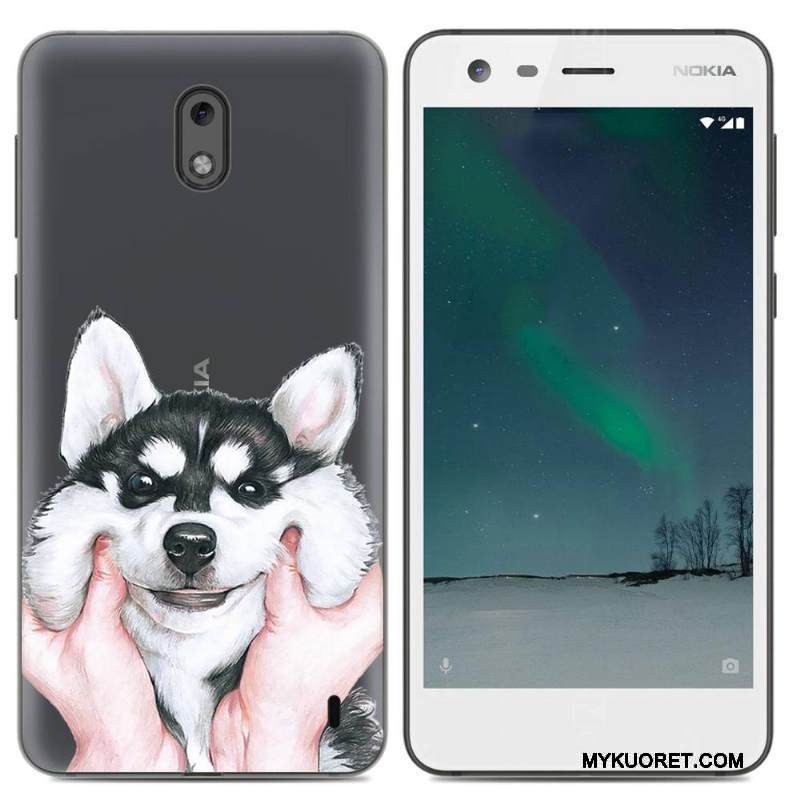 Kuori Nokia 2 Suojaus Keltainen Pu, Kotelo Nokia 2 Pehmeä Neste Puhelimen Kuoret Yksinkertainen