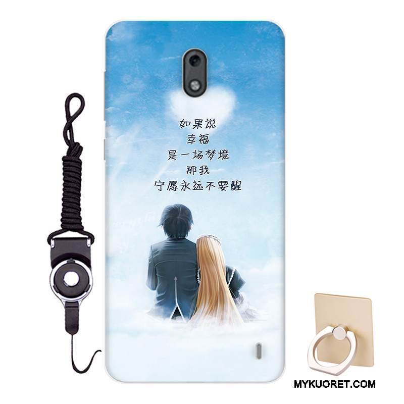 Kuori Nokia 2 Tuki Malli Puhelimen Kuoret, Kotelo Nokia 2 Pehmeä Neste Ripustettavat Koristeet Persoonallisuus