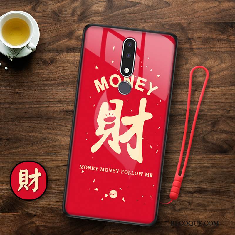 Kuori Nokia 3.1 Plus Laukut Murtumaton Puhelimen Kuoret, Kotelo Nokia 3.1 Plus Suojaus Rotta Valkoinen