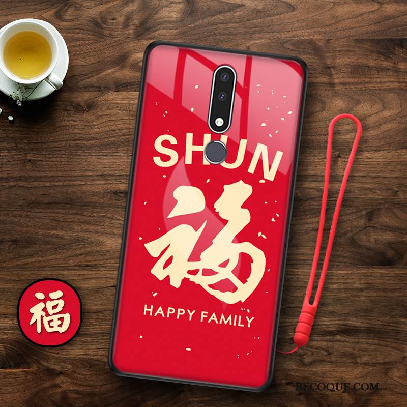 Kuori Nokia 3.1 Plus Laukut Murtumaton Puhelimen Kuoret, Kotelo Nokia 3.1 Plus Suojaus Rotta Valkoinen