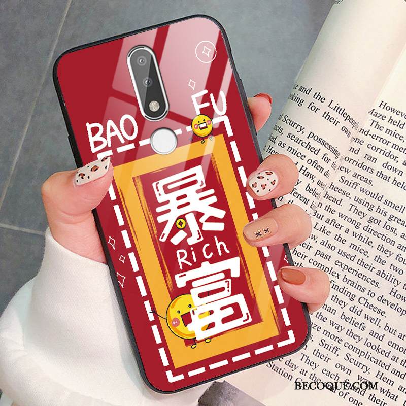 Kuori Nokia 3.1 Plus Laukut Puhelimen Kuoret Trendi, Kotelo Nokia 3.1 Plus Suojaus Net Red Murtumaton